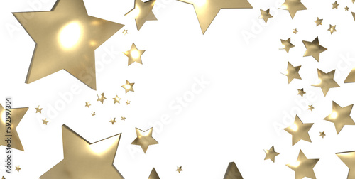 Stars - stars. Confetti celebration  Falling golden abstract decoration for party  birthday celebrate 