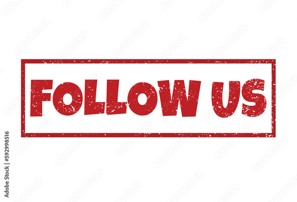 Follow us white background.The concept of the social network.Vector illustration. Follow us white background.The concept of the social network.Vector illustration.