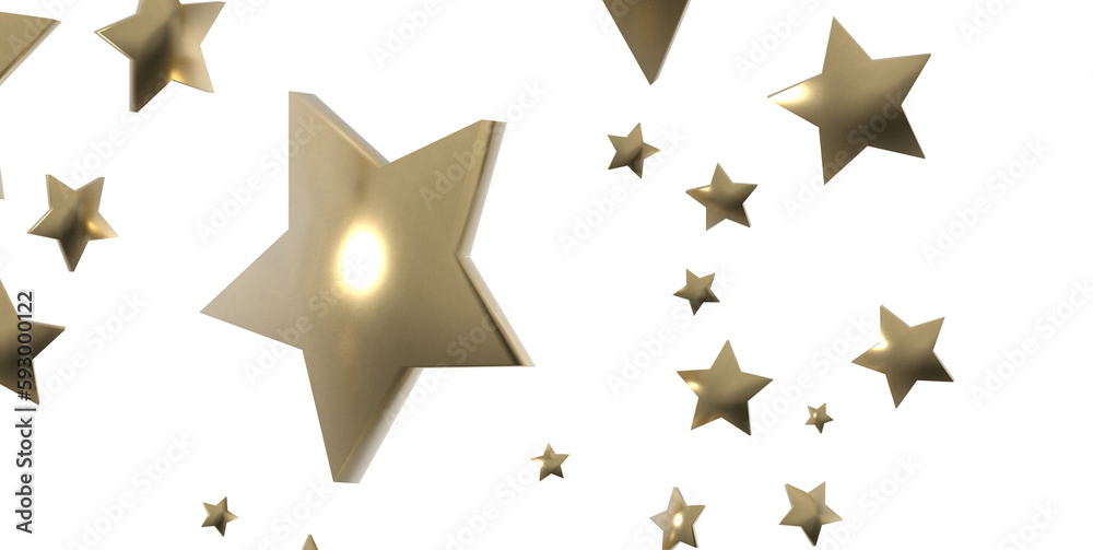 Obraz premium XMAS Holiday golden decoration, glitter frame isolated -