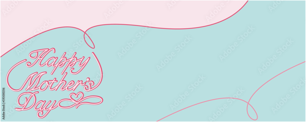 Mother's day illustration. Happy mother's day decorative background. Vector illustration.