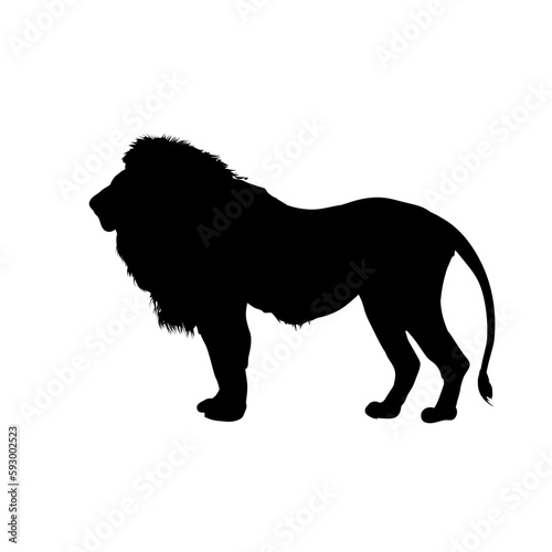 lion silhouette vector