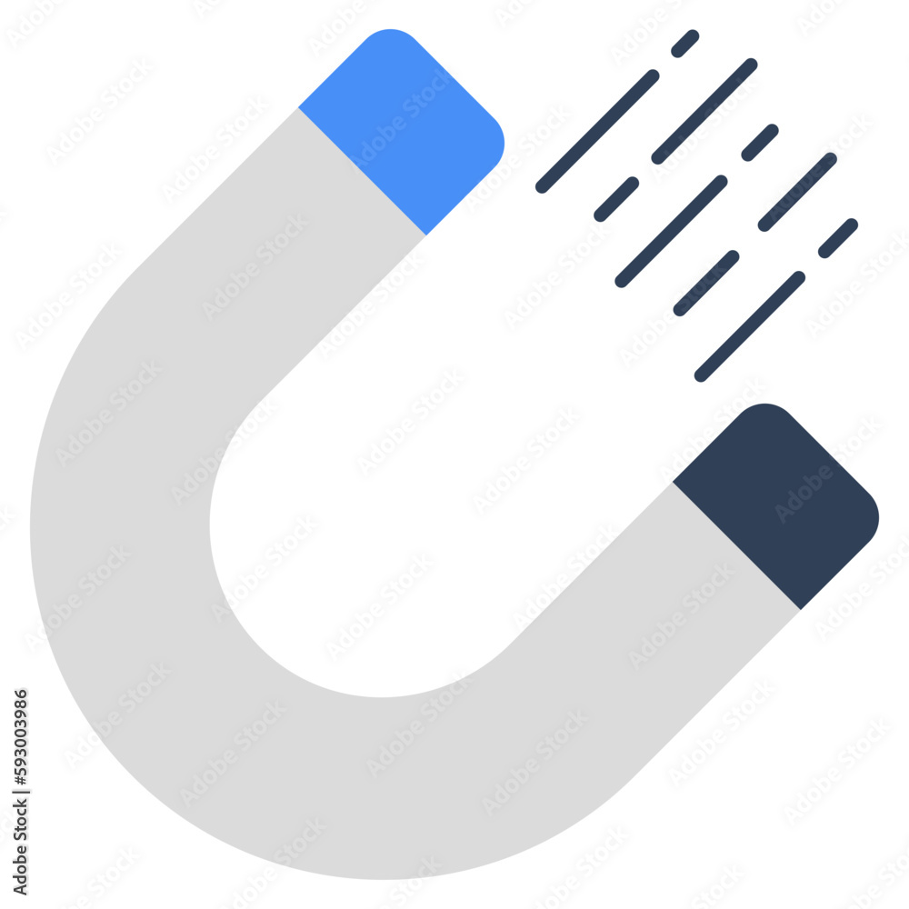 Editable design icon of magnet Editable design icon of magnet