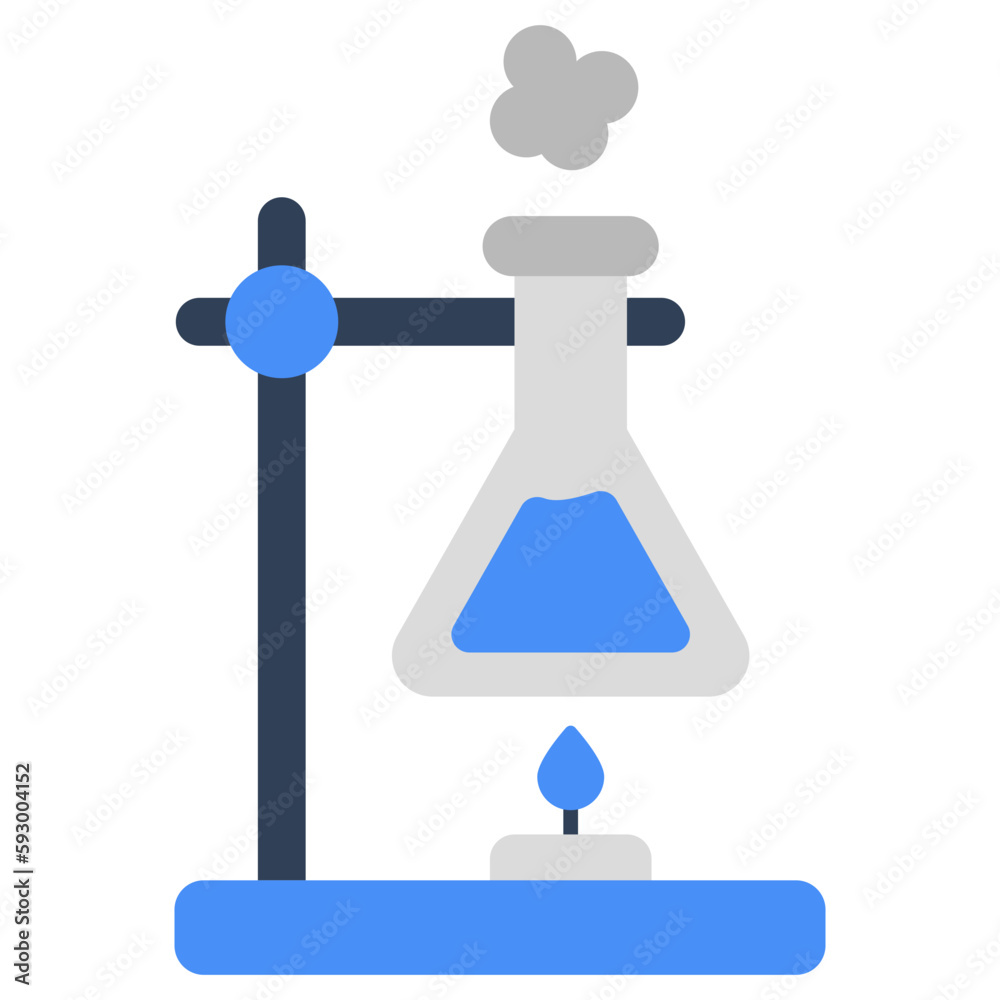 An editable design icon of chemical flask An editable design icon of chemical flask