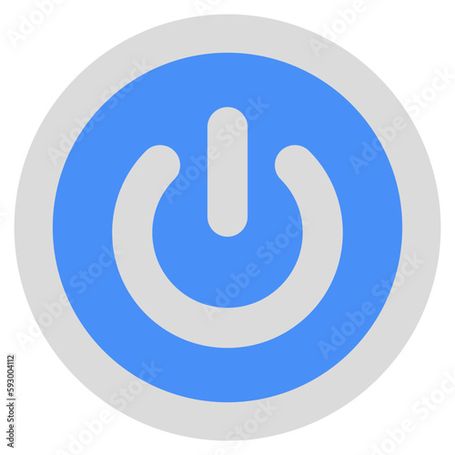 An icon design of shutdown 