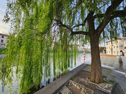 Fotografie Brenta River in Dolo, Venice.Italy