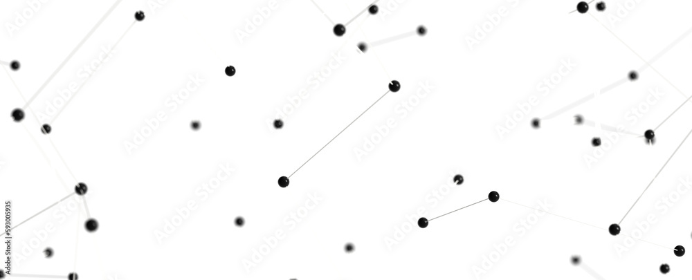 Abstract technology futuristic network - fantasy plexus background. 3D rendering Abstract technology futuristic network - fantasy plexus background. 3D rendering