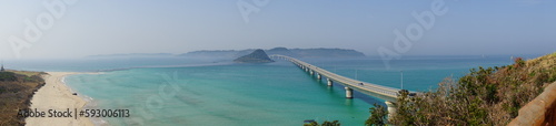 Tsunoshima Ohashi Bridge in Yamaguchi, Japan - 日本 山口県 角島大橋 