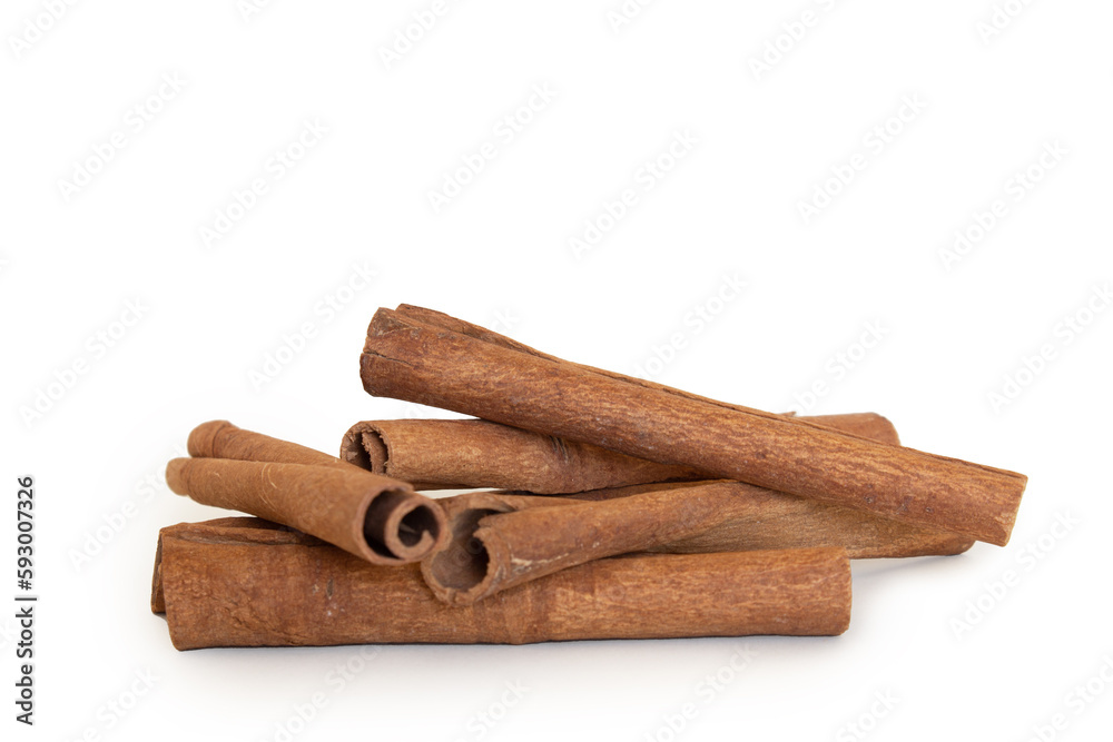 Isolated sticks of cinnamon on a white background
Isolated sticks of cinnamon on a white background