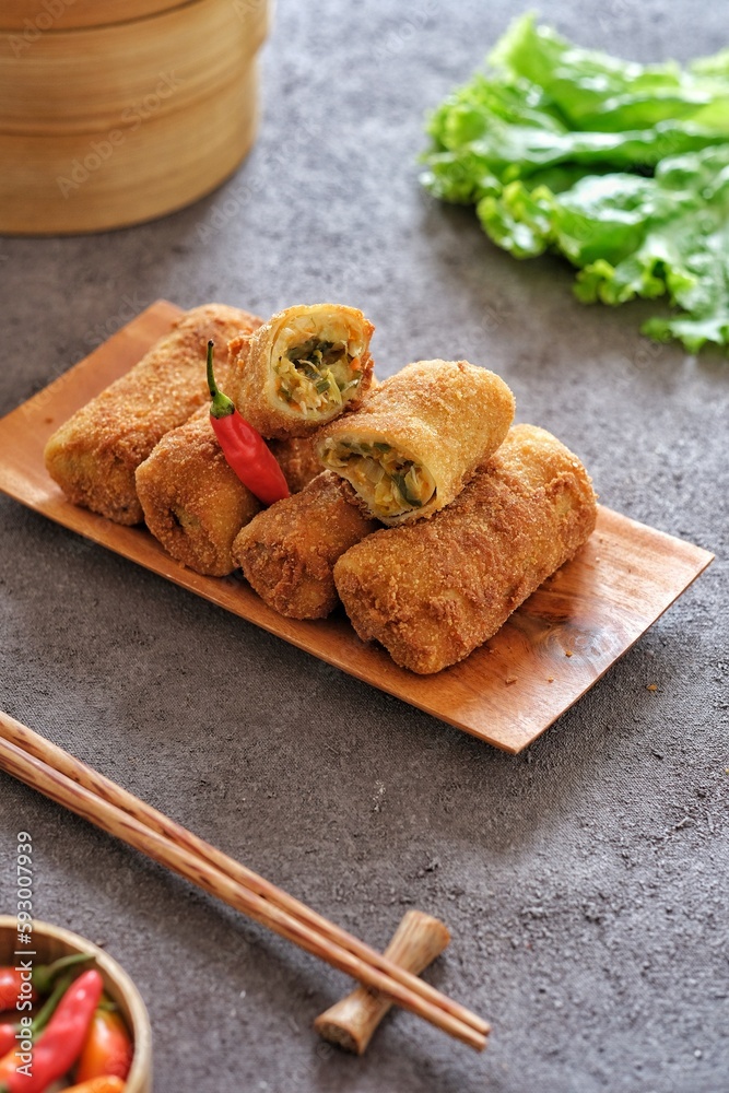 risolle, risol ragout are pastry containing vegetables ragout, and deep fried after being coated in breadcrumbs and beaten with egg