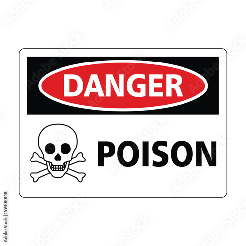 poison danger sign skull skeleton