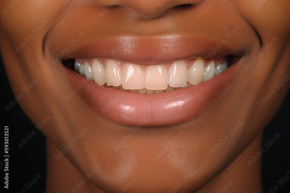 Radiant and Immaculate Smile of an Elegant Black Woman - Generative AI Radiant and Immaculate Smile of an Elegant Black Woman - Generative AI