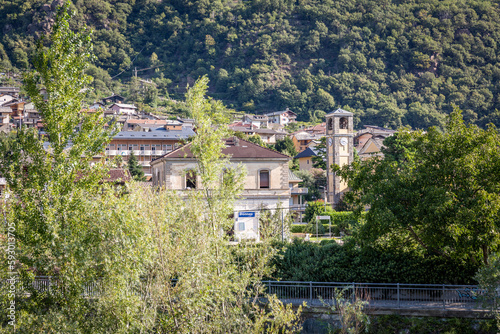 a view of Donnas town, Aosta Valley, Italy © Jorge Anastacio