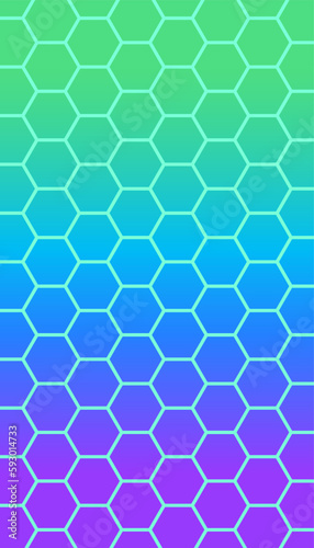 Abstract art background vector with bee honeycomb colored. Color wallpaper.