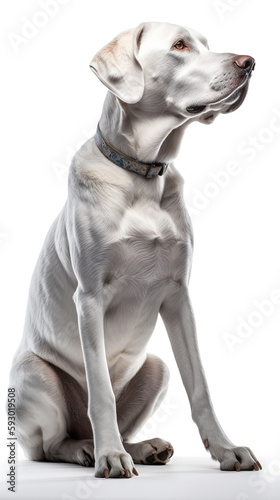 Dog on a clean background
