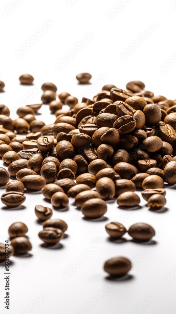 Coffeebeans on a white background Coffeebeans on a white background