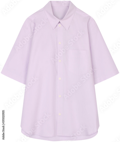 purple shirt, isolated on transparent or white background, png, mockup 