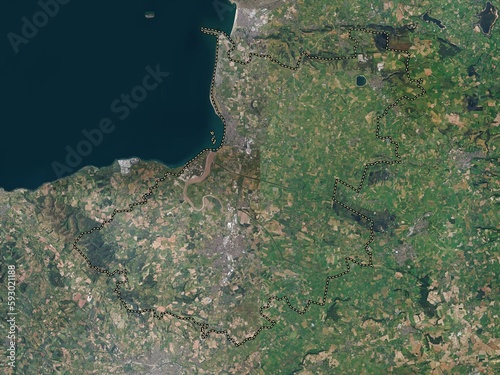 Sedgemoor, England - Great Britain. High-res satellite. No legend photo