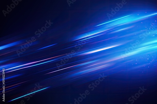 Wallpaper Mural Abstract blue background with a zooming motion. Generative AI Torontodigital.ca