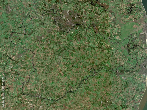 South Norfolk, England - Great Britain. Low-res satellite. No legend