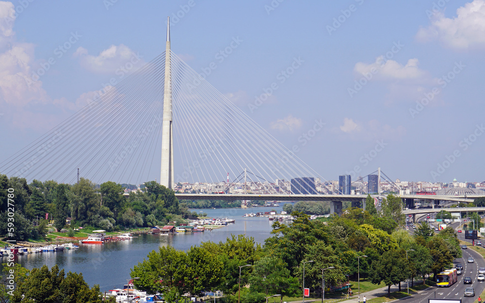 Belgrade Ada bridge