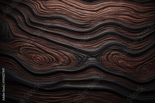 Fototapeta Naklejka Na Ścianę i Meble -  Dark Wood Texture Background with 3d Effect.