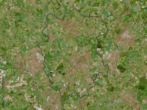 St Albans, England - Great Britain. High-res satellite. No legend