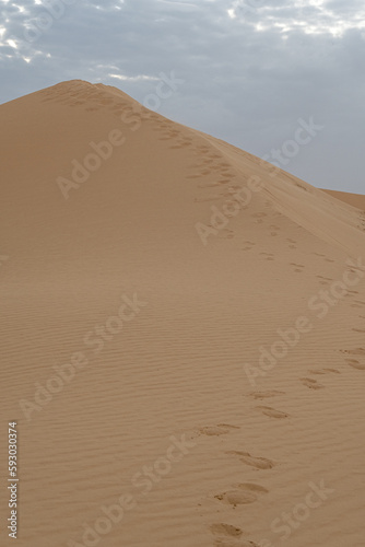 Fototapeta Naklejka Na Ścianę i Meble -  The beautiful sand dunes in bou saada the closest desert place for the capital.