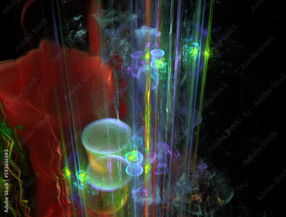 Naklejka premium Imaginatory fractal abstract background Image