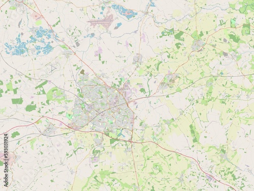 Wallpaper Mural Swindon, England - Great Britain. OSM. No legend Torontodigital.ca