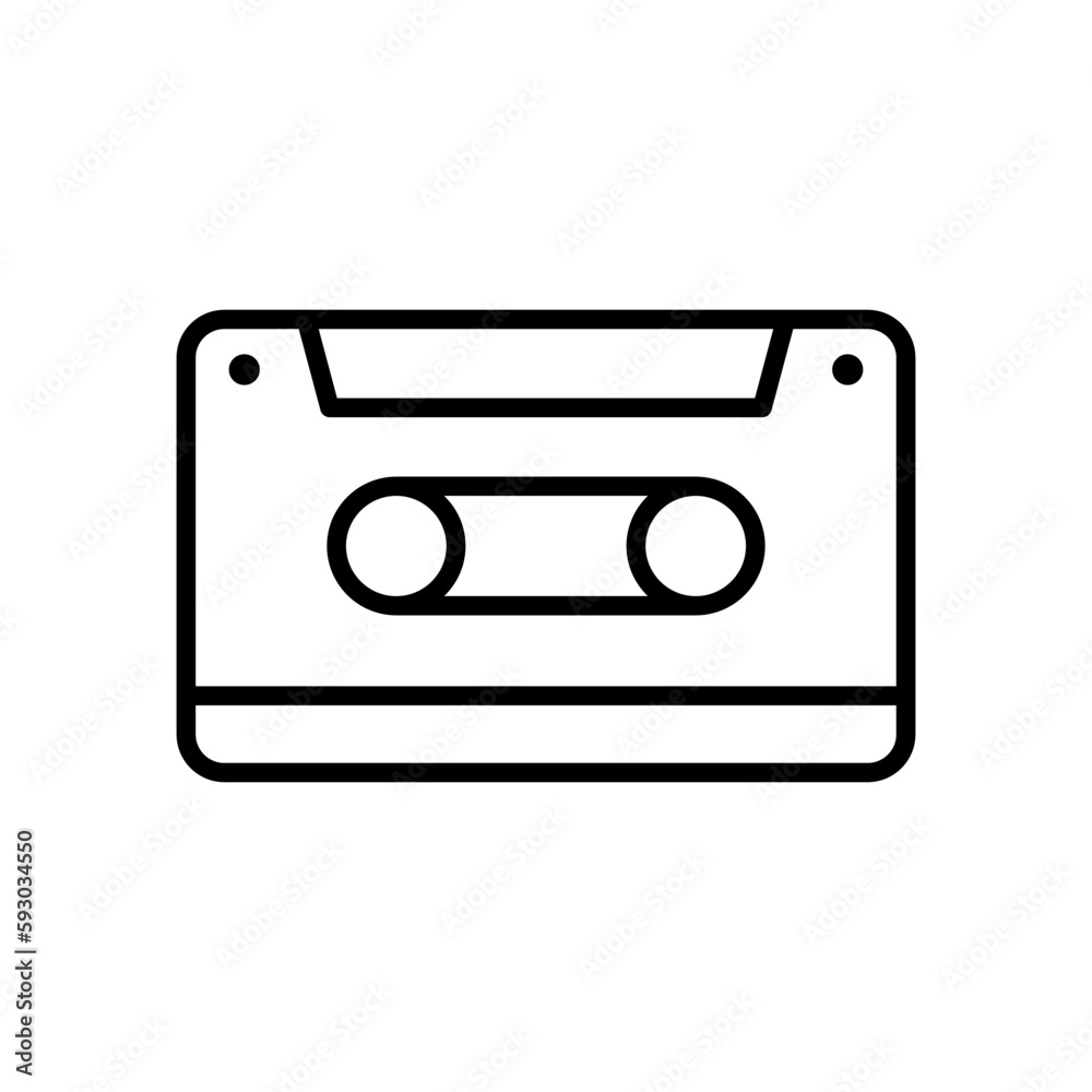 Cassette Tape icon vector design templates Cassette Tape icon vector design templates