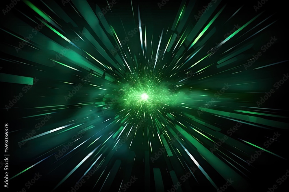 abstract background green with abstract background lines. Generative AI abstract background green with abstract background lines. Generative AI