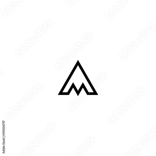 Free Download A Logo black and white - GFXLoad