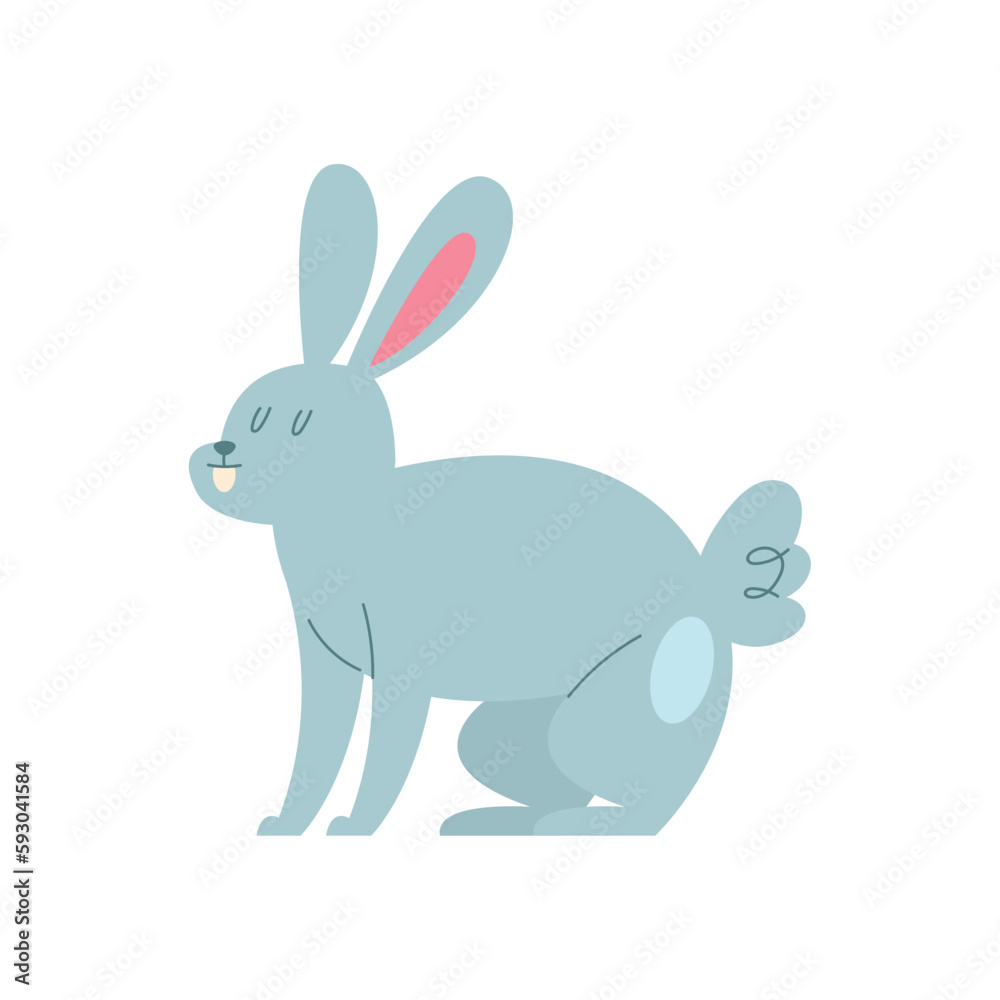 Obraz premium Cute bunny standing