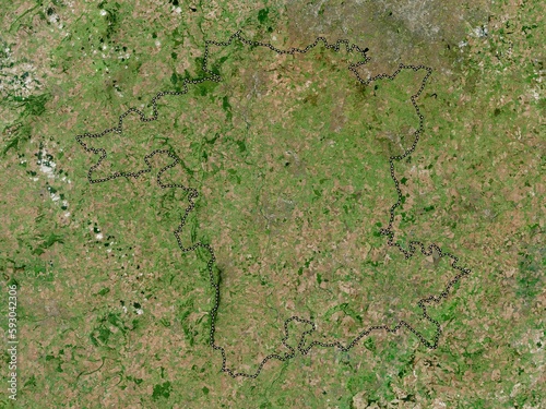 Worcestershire, England - Great Britain. High-res satellite. No legend