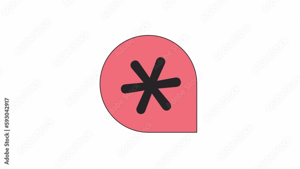 Animated six-pointed star. Flat outline style icon 4K video footage for web design. Ambulance service isolated colorful thin line element animation on white background with alpha channel transparency Animated six-pointed star. Flat outline style icon 4K video footage for web design. Ambulance service isolated colorful thin line element animation on white background with alpha channel transparency