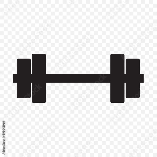 Illustration Dumbbell fitness gym isolated on transparent background