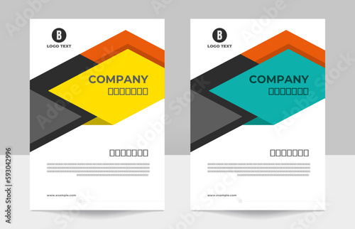 business brochure cover design or annual report and company profile cover and booklet cover design template