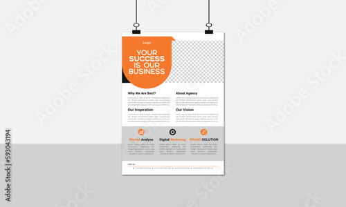 modern trend professional business flyer design corporate vector file