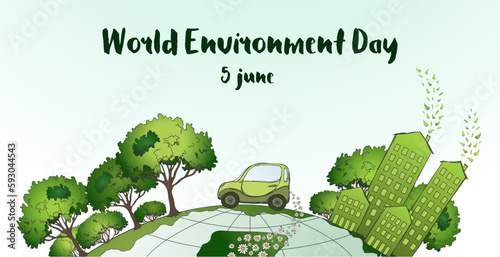 World environment day hand drawn illustration