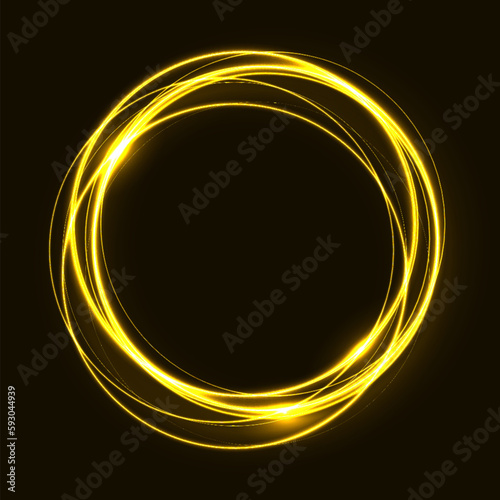 Glowing circle frame