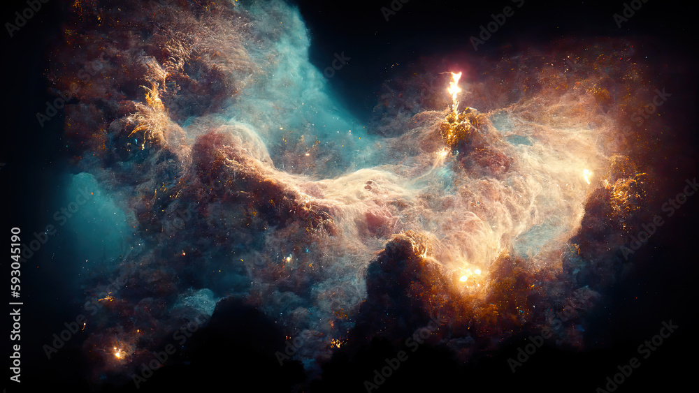 Illustration about nebula.