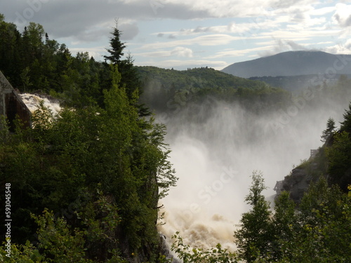 Sept chutes hydroelectic dam in Quebec