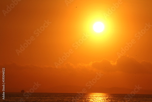 sunset over the sea © faraz