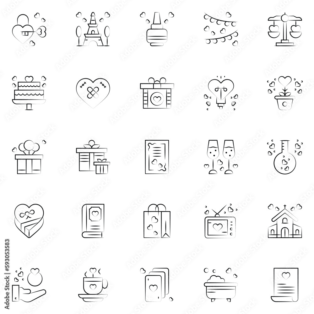 Wedding celebration icons collection. UI icon set. Wedding celebration icons collection. UI icon set.