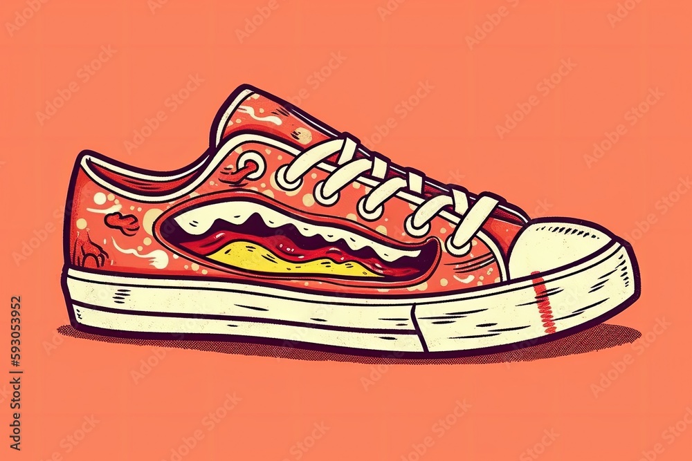 A humorous bacon-themed cartoon. Generative AI