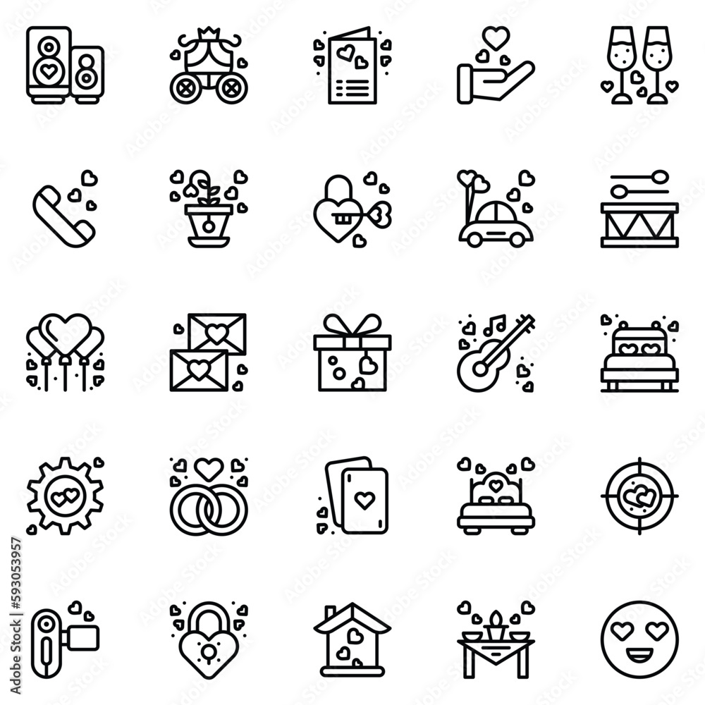 Set of friendship icons. Vector Illustration Set of friendship icons. Vector Illustration