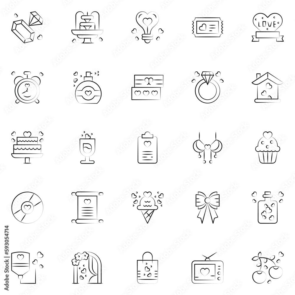 A set pack of Love icons set. The collection includes for mobile app. web design. in a moment of celebration. Valentine's Day. A set pack of Love icons set. The collection includes for mobile app. web design. in a moment of celebration. Valentine's Day.