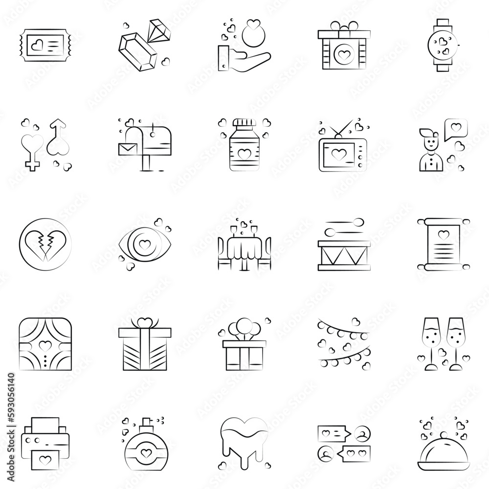 Set of wedding icons. web icons bundle. vector illustration. Set of wedding icons. web icons bundle. vector illustration.