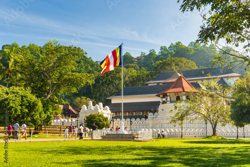 The temple of the tooth in Kandy, Sri Lanka photo
