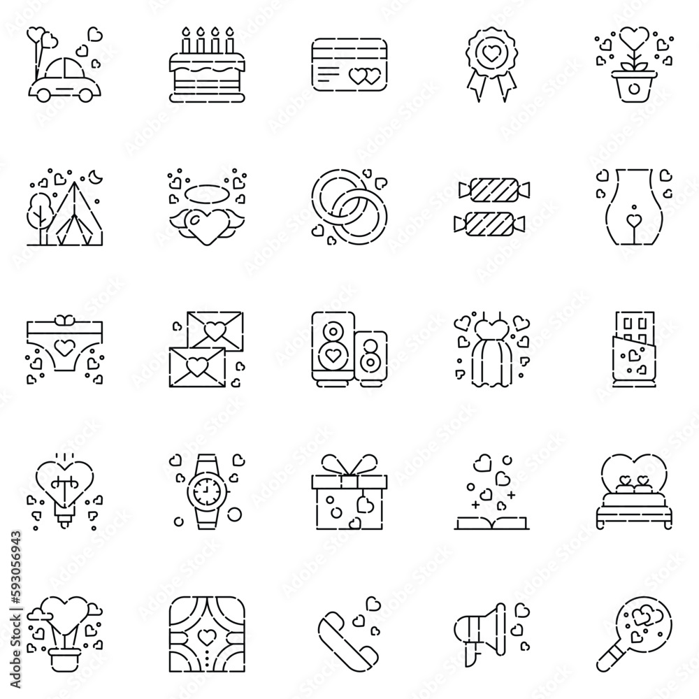 Set of wedding icons. web icons bundle. vector illustration. Set of wedding icons. web icons bundle. vector illustration.